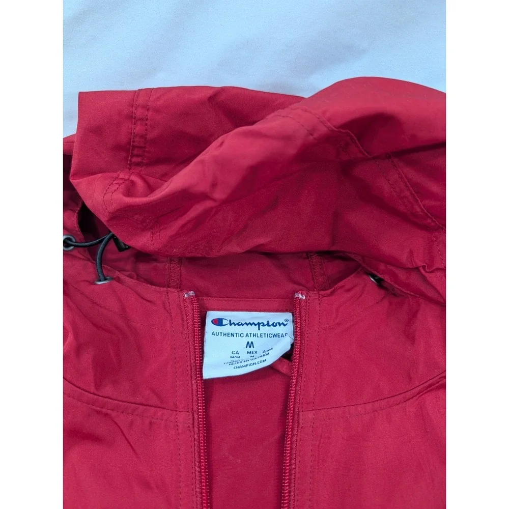 Arkansas University Razorbacks NCAA Sports‎ Windbreaker Jacket Anorak Red Medium - Picture 5 of 8